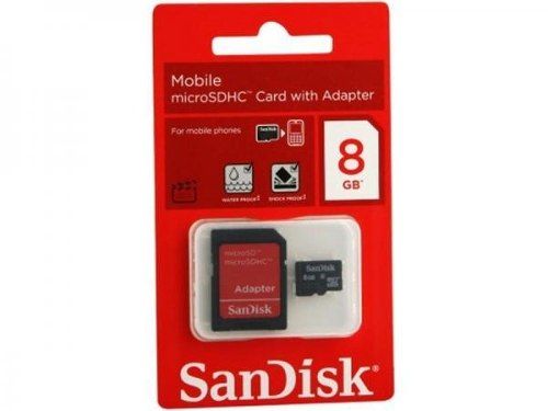 Cartão MicroSD SanDisk 8GB