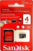 Cartão MicroSD SanDisk 4GB